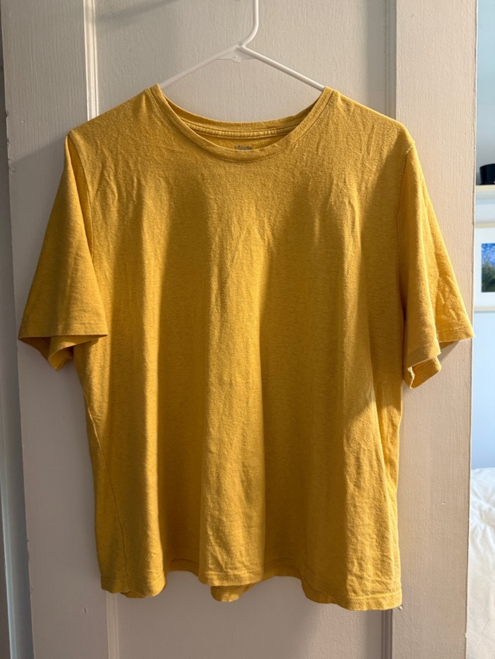 Margaret O'Leary Short Sleeve Cotton Crew Tee - Yellow